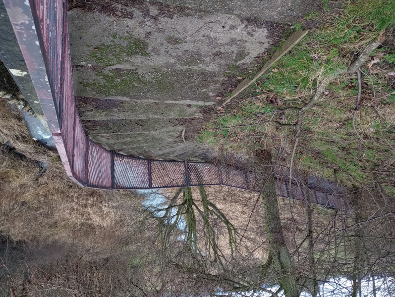 View of the old steps to the Dreel Burn in Anstruther, Fife.