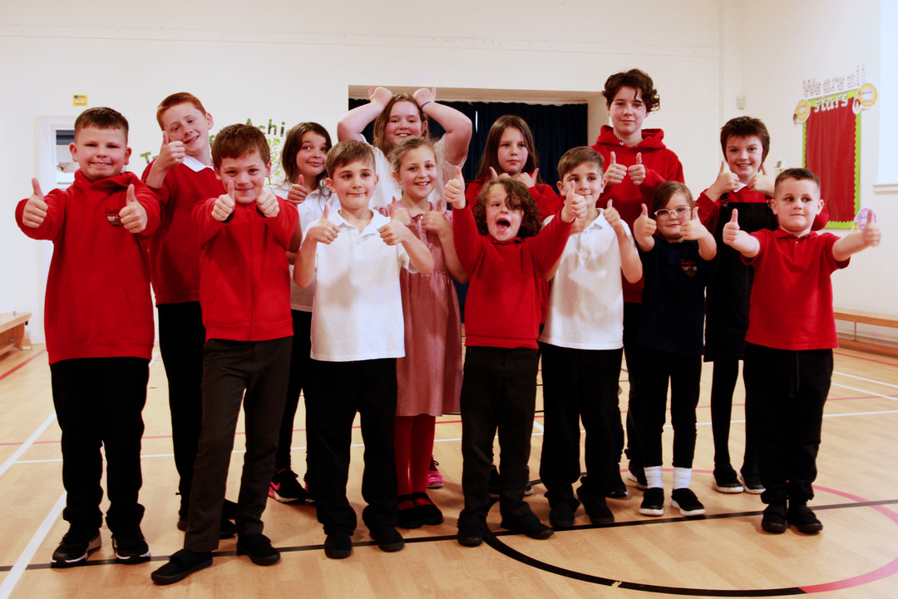 Pupils from Leadhills Primary School, South Lanarkshire