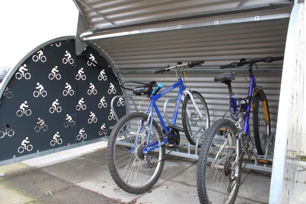 New residential cycle storage, giving residents supported by Key a safe, secure, convenient place to store their bikes.